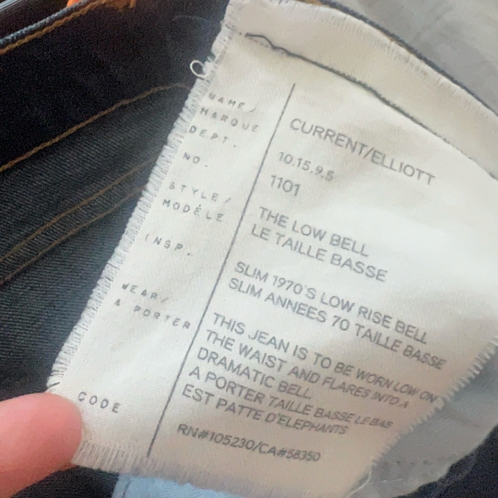 CURRENT/ELLIOTT "The Low Bell" Jeans in Gibson - Picture 6 of 10